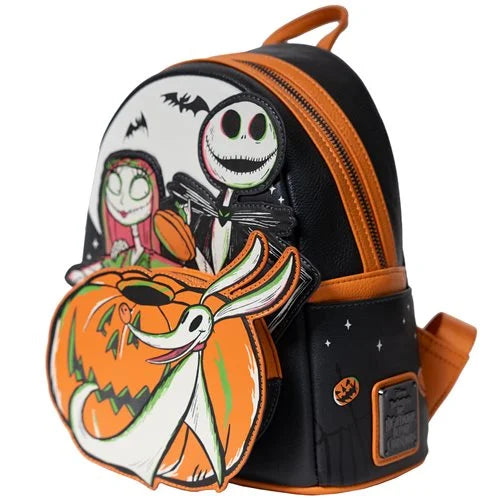 Loungefly The Nightmare Before Christmas Disney 100 Glow-in-the-Dark Mini-Backpack - Entertainment Earth Exclusive