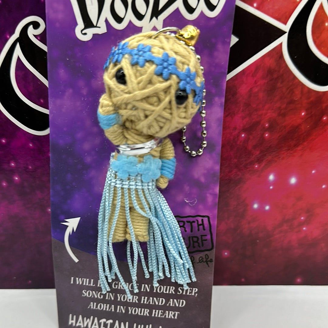 Voodoo Hawaiian Hula Girl Keychain Doll