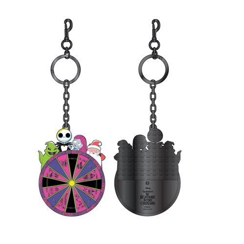 Loungefly The Nightmare Before Christmas Spinning Wheel Enamel Key Chain