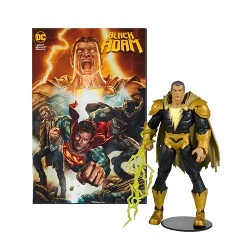 Black Adam Page Punchers 7-Inch Scale Action Figure with Black Adam Comic Book